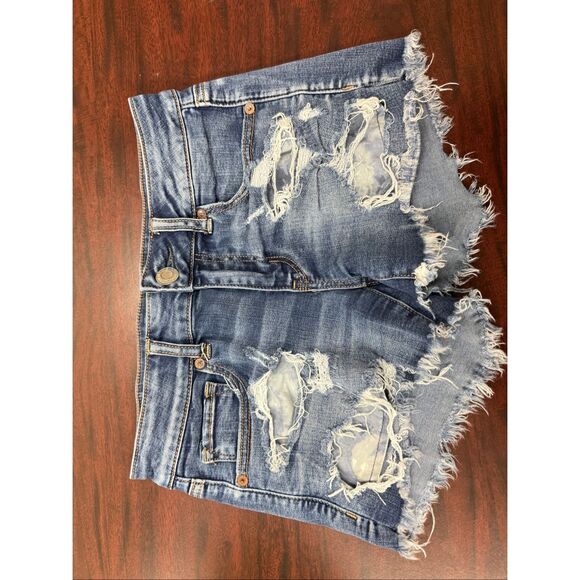 American Eagle Super Stretch Midi Shorts Size 4 - Picture 1 of 6